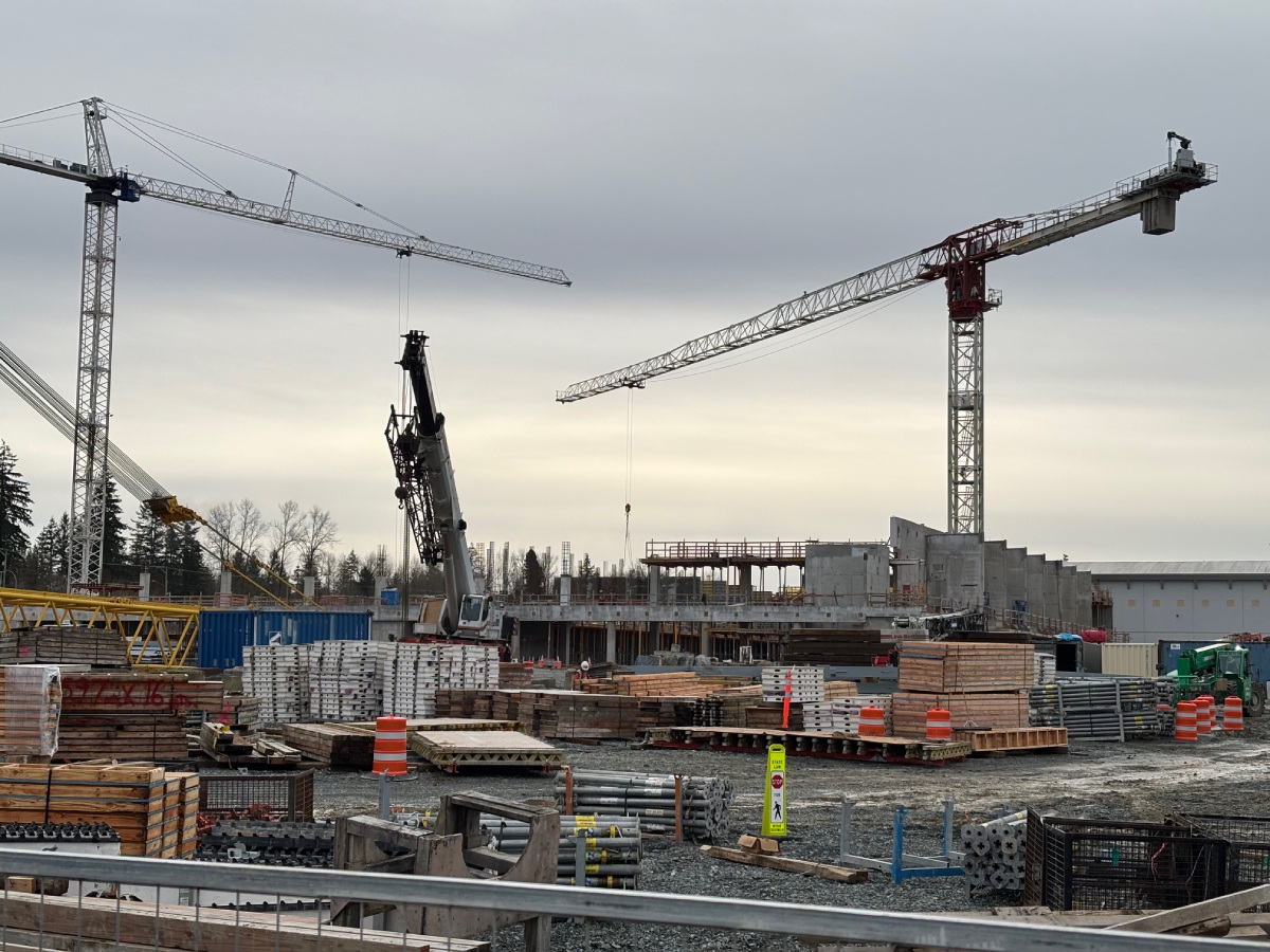 Construction progress at The Arenas at LEC