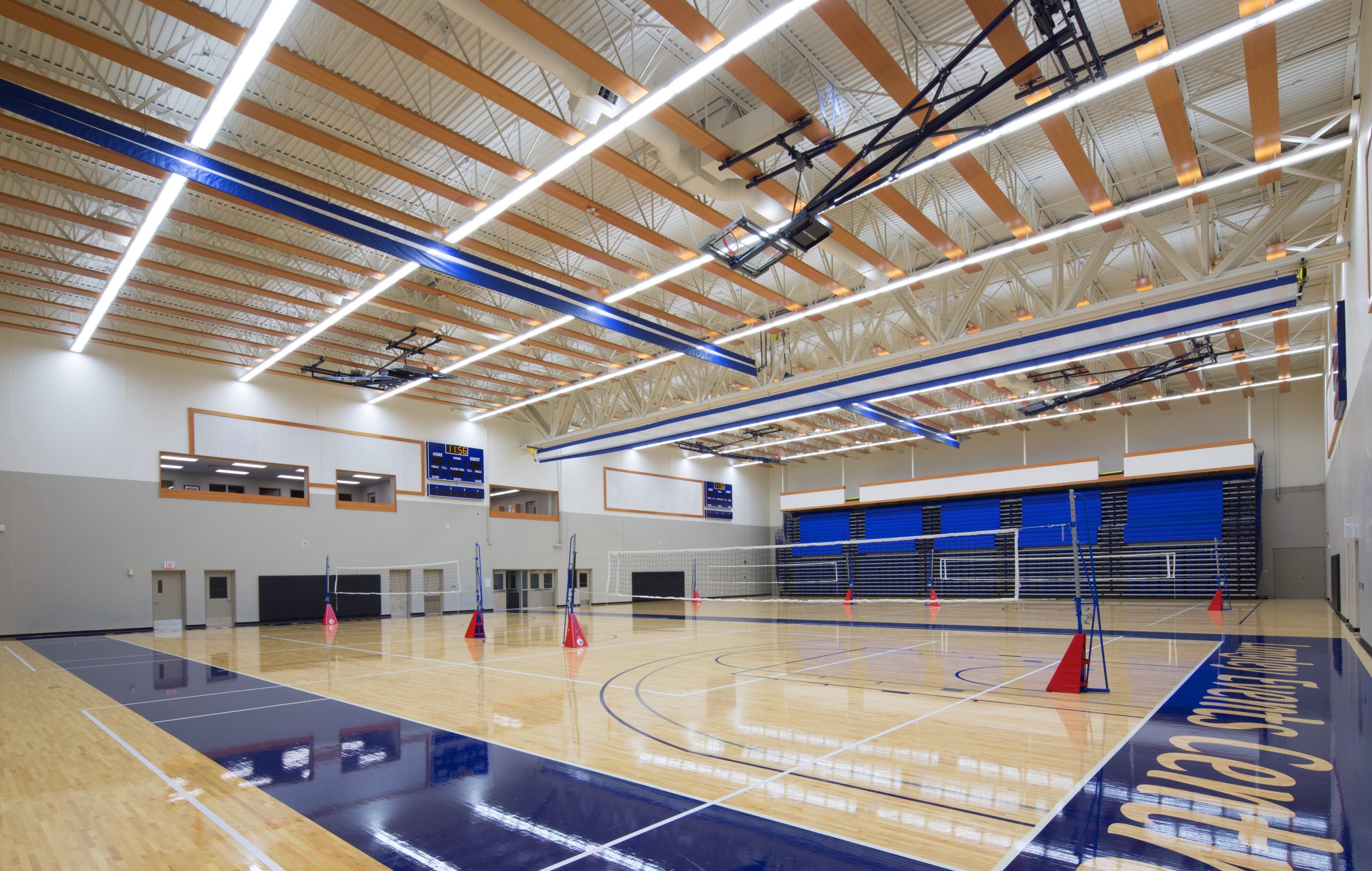 Basketball gymnasium at The Fieldhouse at Langley Events Centre