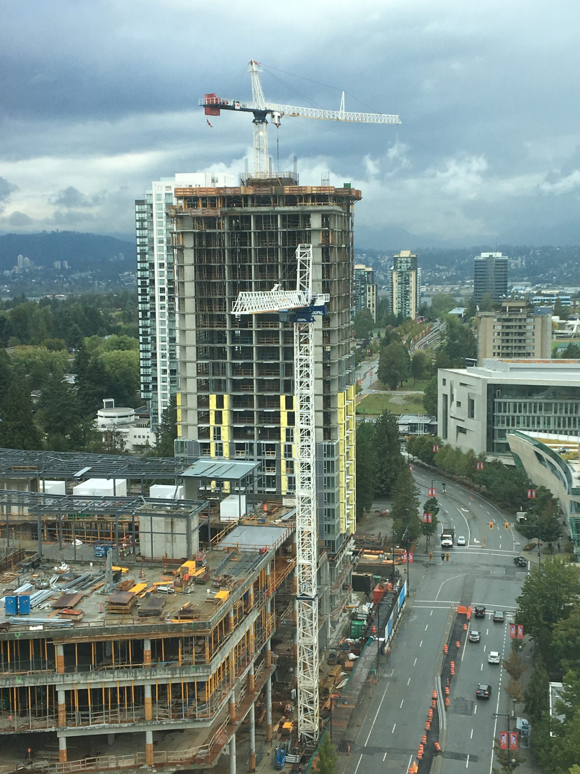 Prime on the Plaza under construction in Surrey, BC