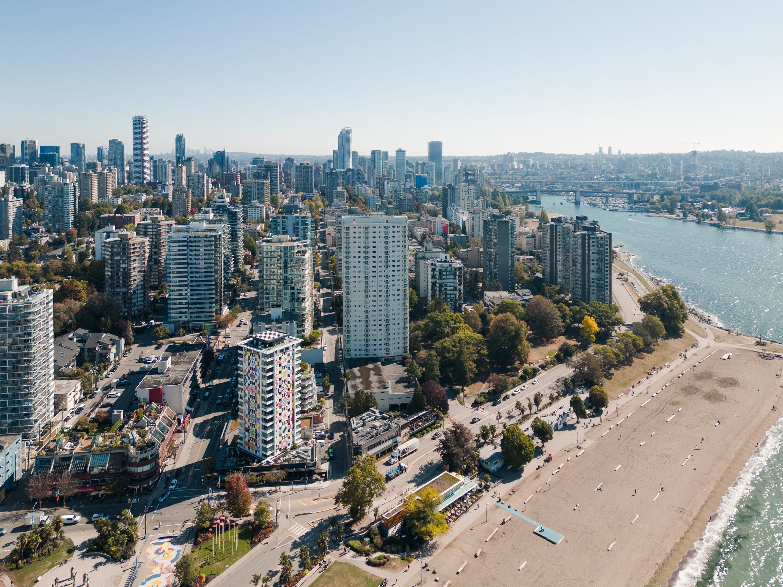 MURO at Davie and Denman overlooking Vancouver's West End and English Bay