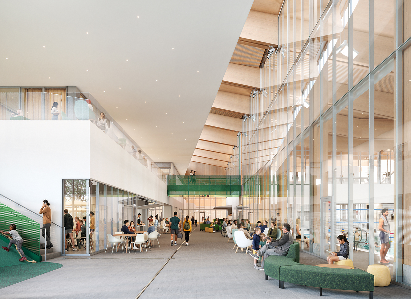 Architectural rendering of Burke Mountain Community Centre
