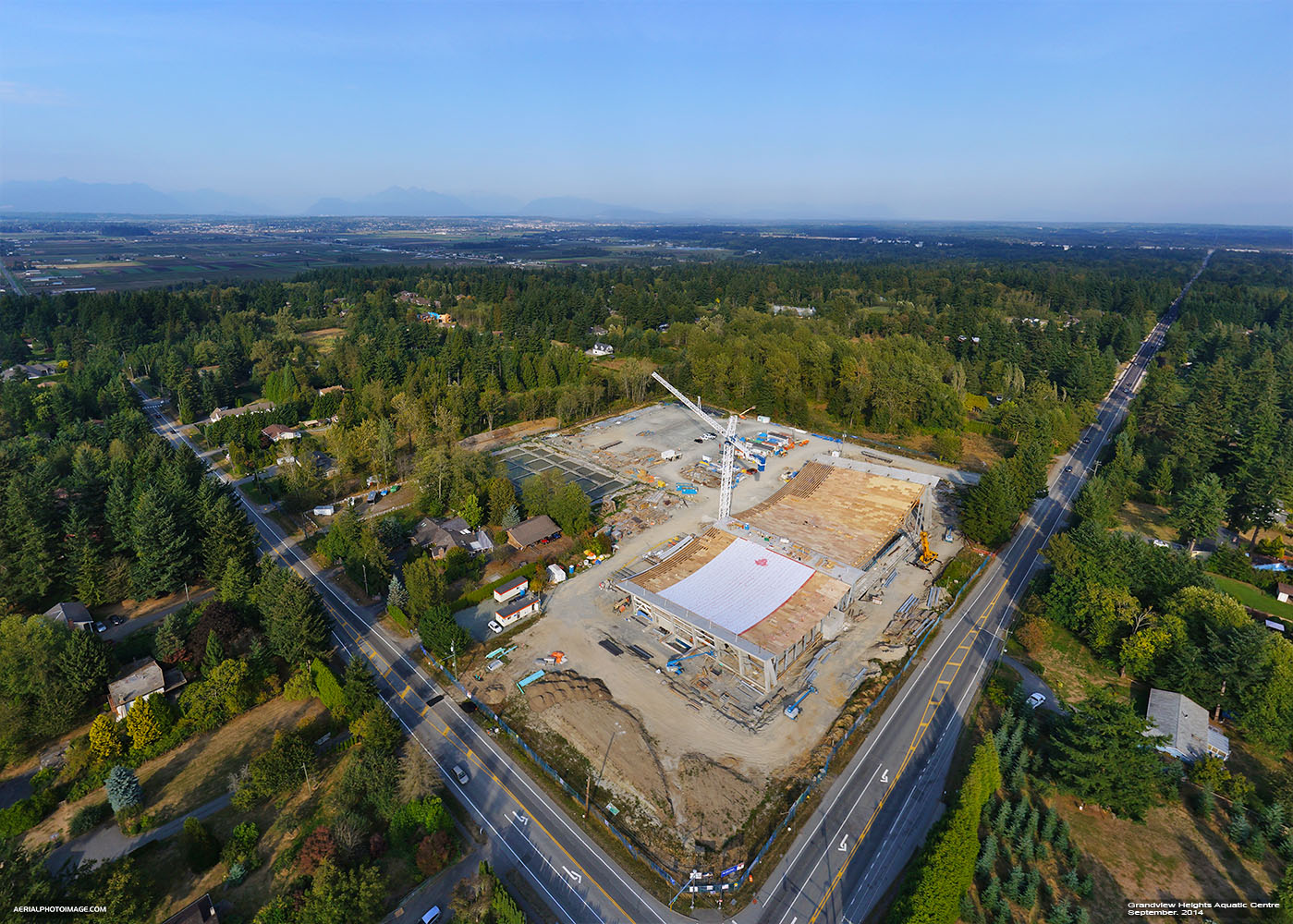 Grandview Heights Aquatic Centre construction