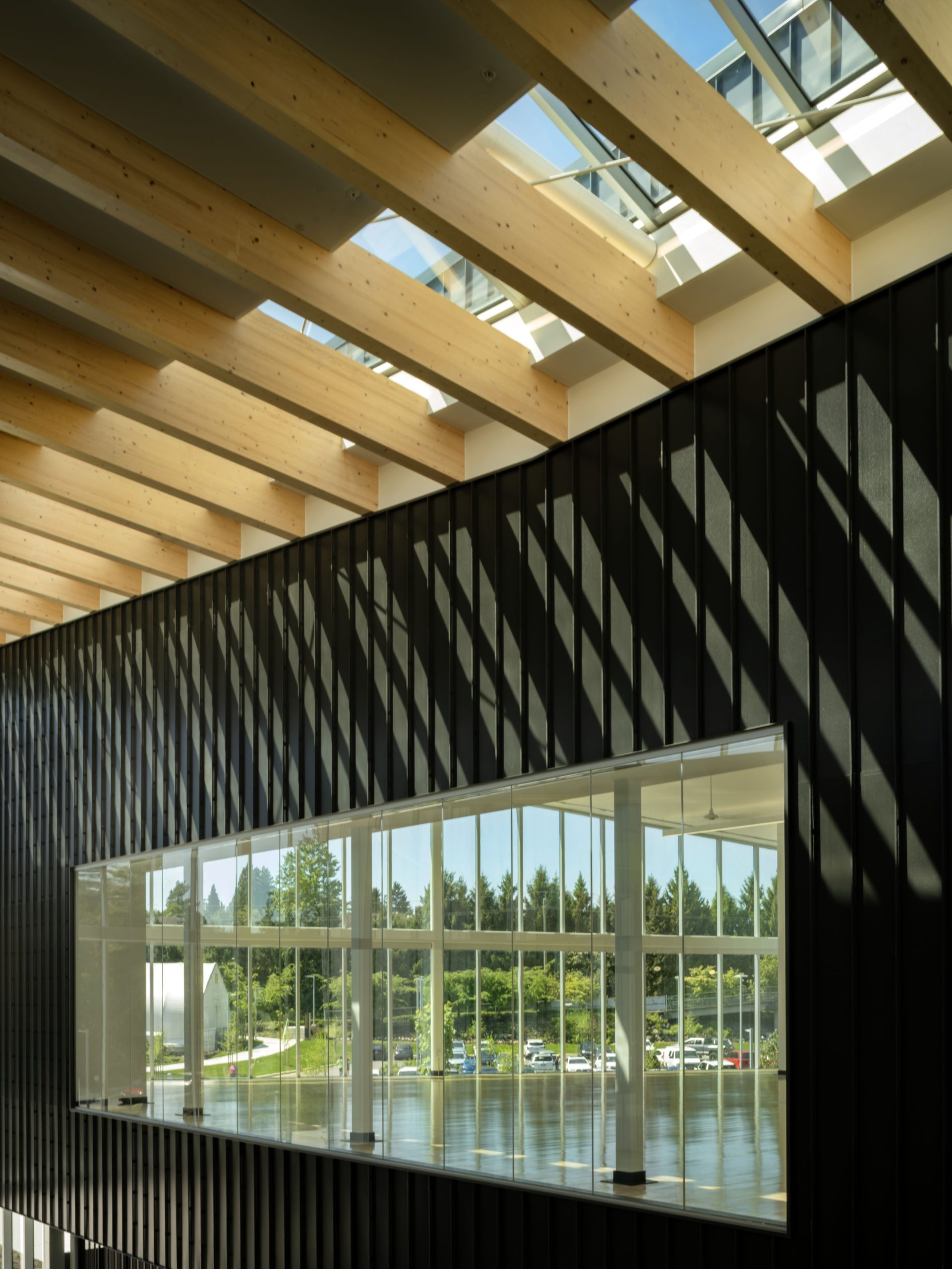 Interior architecture of təməsew̓txʷ Aquatic and Community Centre