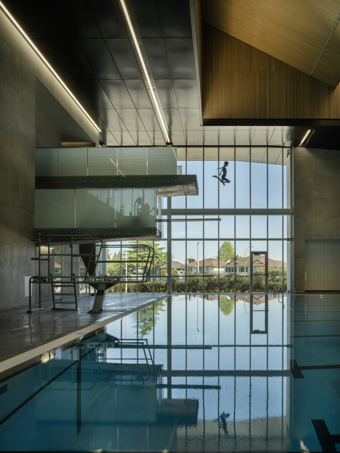 Interior of təməsew̓txʷ Aquatic and Community Centre