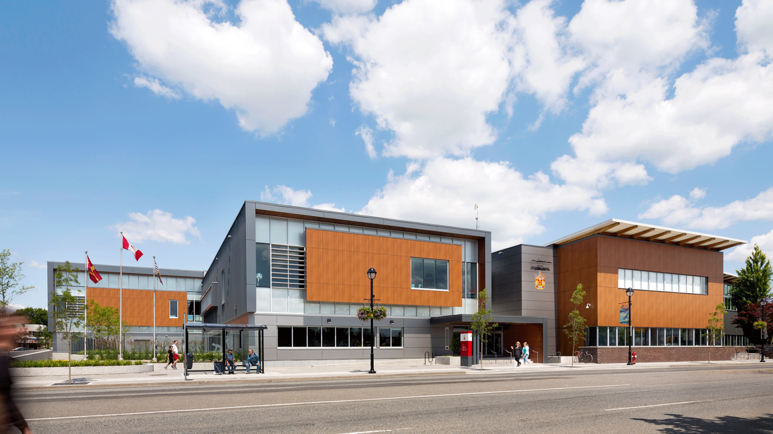 Exterior of Timms Community Centre in Langley