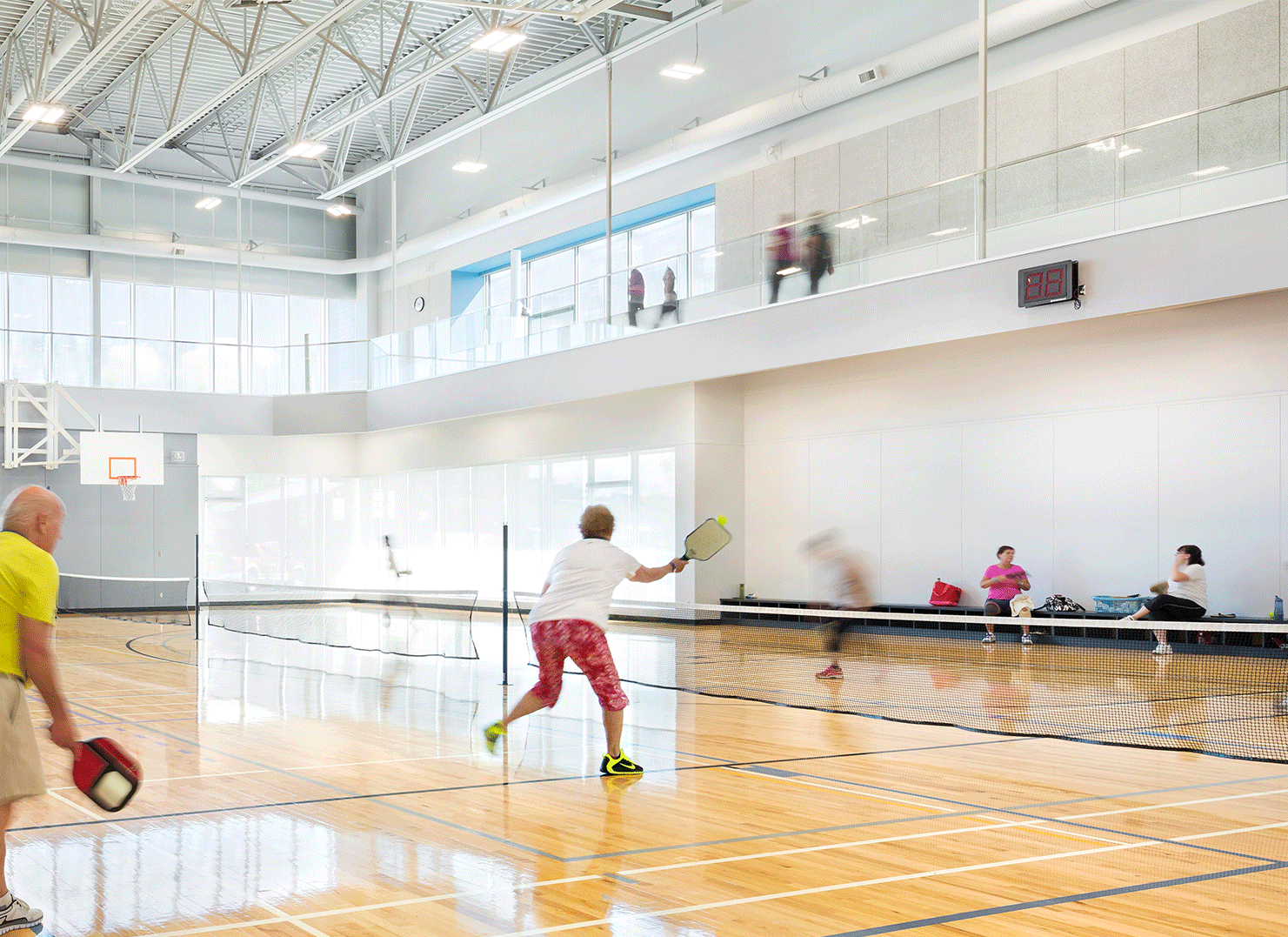 Timms Community Centre interior gymnasium