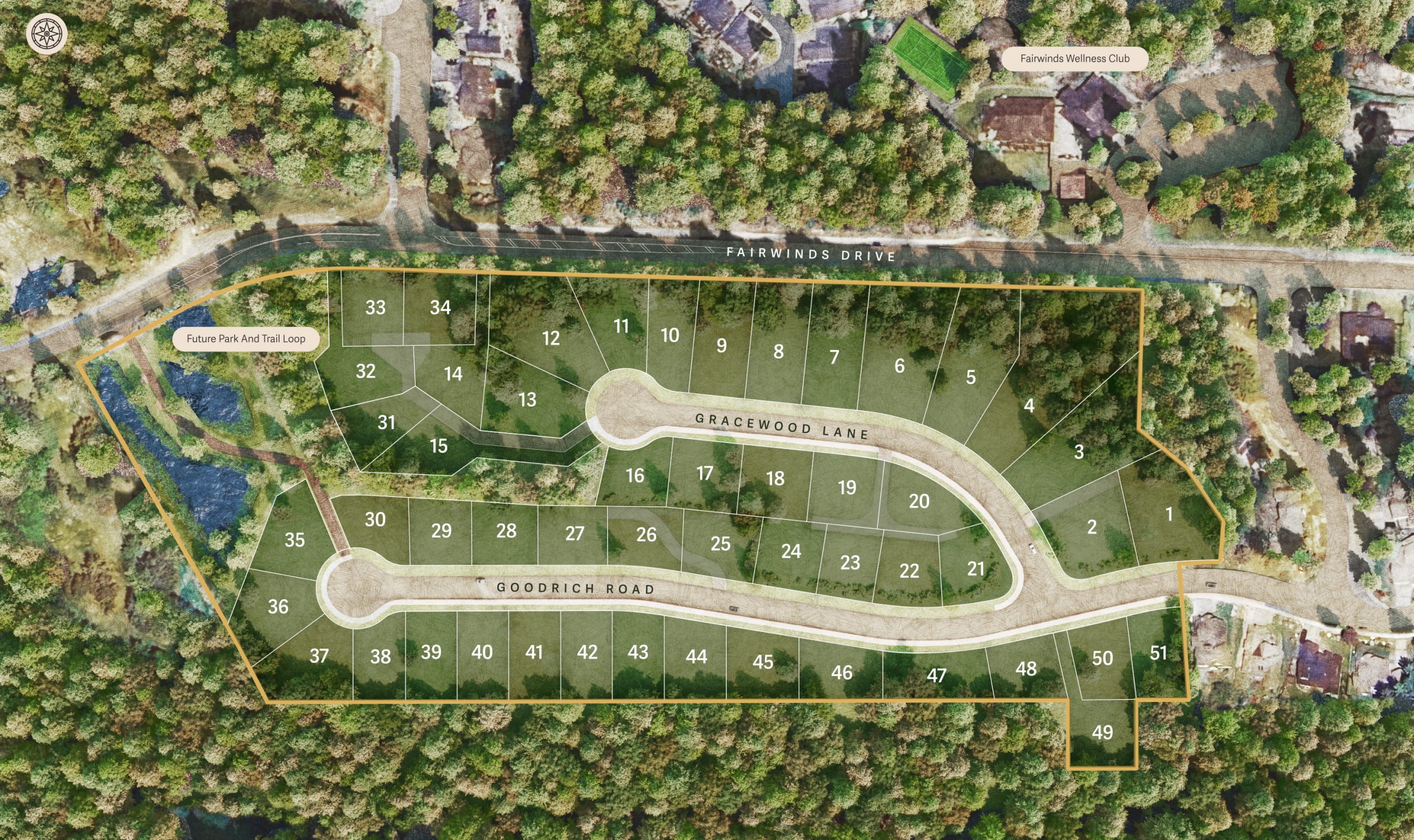 Residential lots at Gracewood at Fairwinds