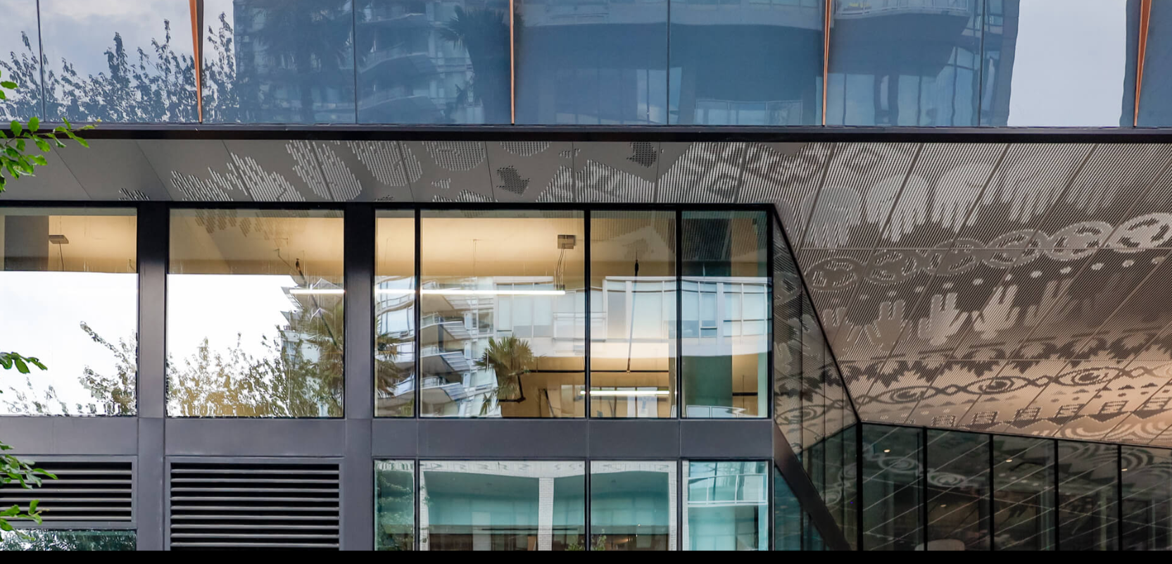 Exterior architectural view of One Burrard Place