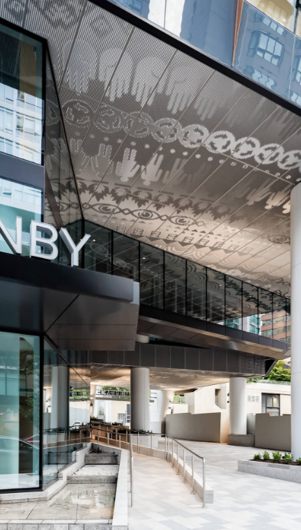 Full-height exterior view of One Burrard Place