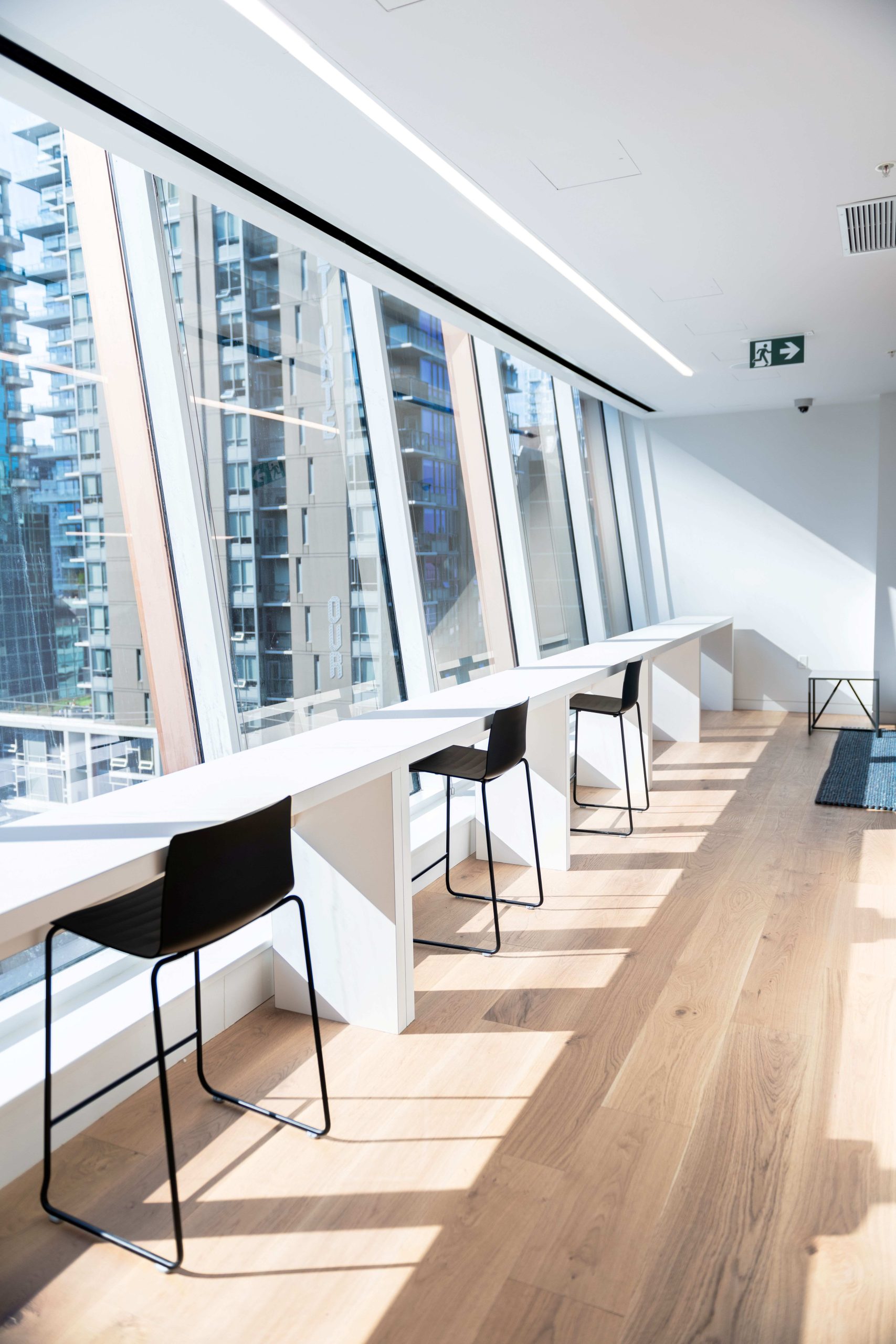 Study and shared workspace at One Burrard Place
